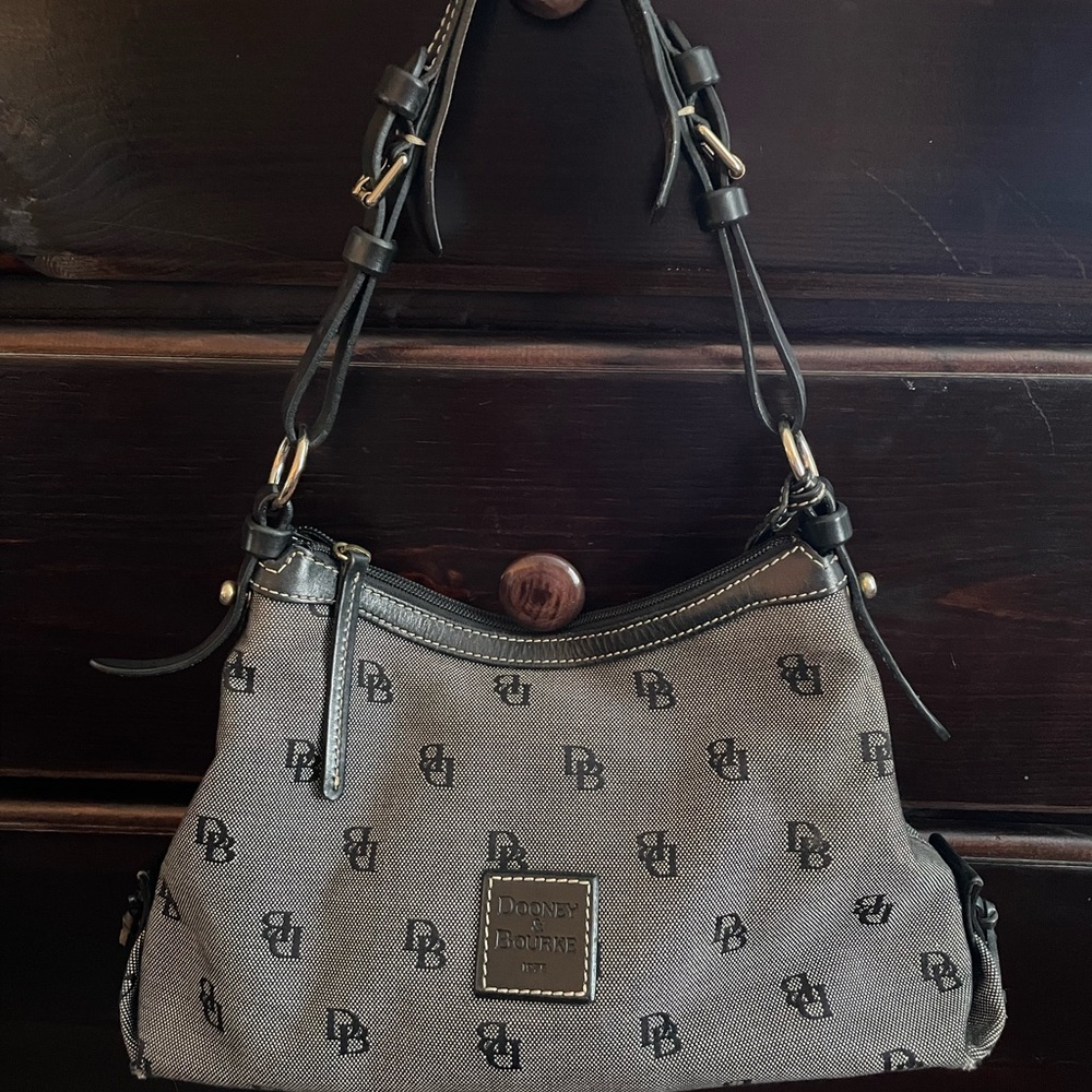 Dooney and Bourke vintage monogram shoulder handbag